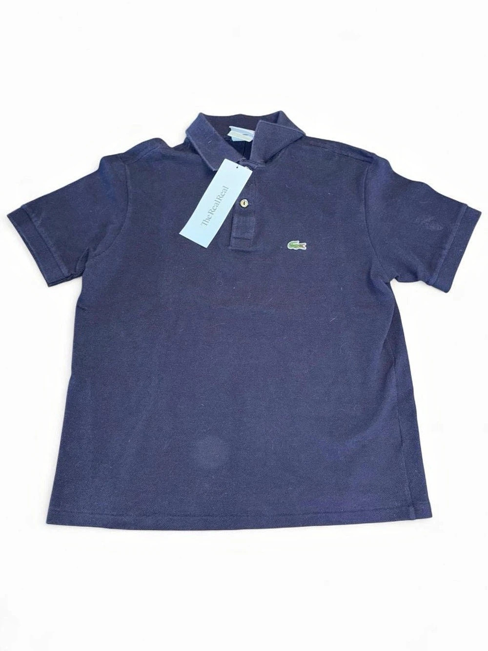 Lacoste Boys Classic Petit Pique Polo Shirt Blue Girls 14